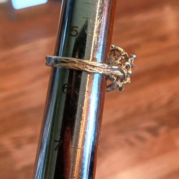 VTG STERLING PEARL ARTISAN MADE RING - Picture 8 of 8